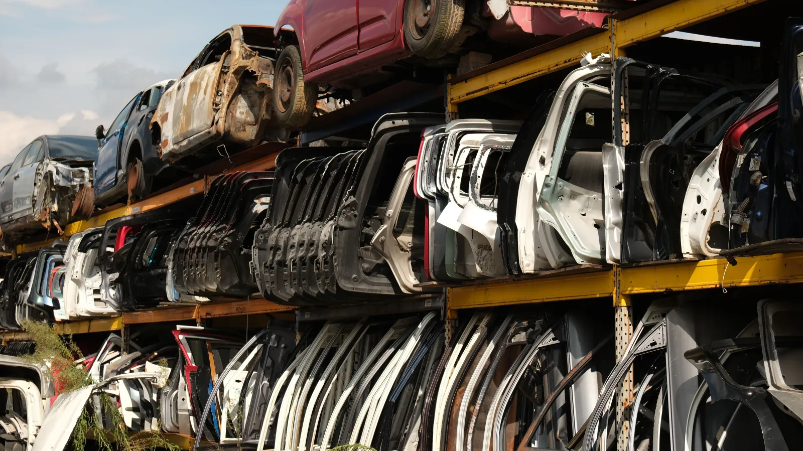 Real photos of our yard in Middlesbrough, where we buy scrap cars and sell used parts